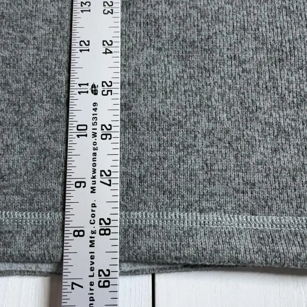 The North Face Fleece Vest Mens 2XL Gray Full Zip Lined Pockets Stand Collar
